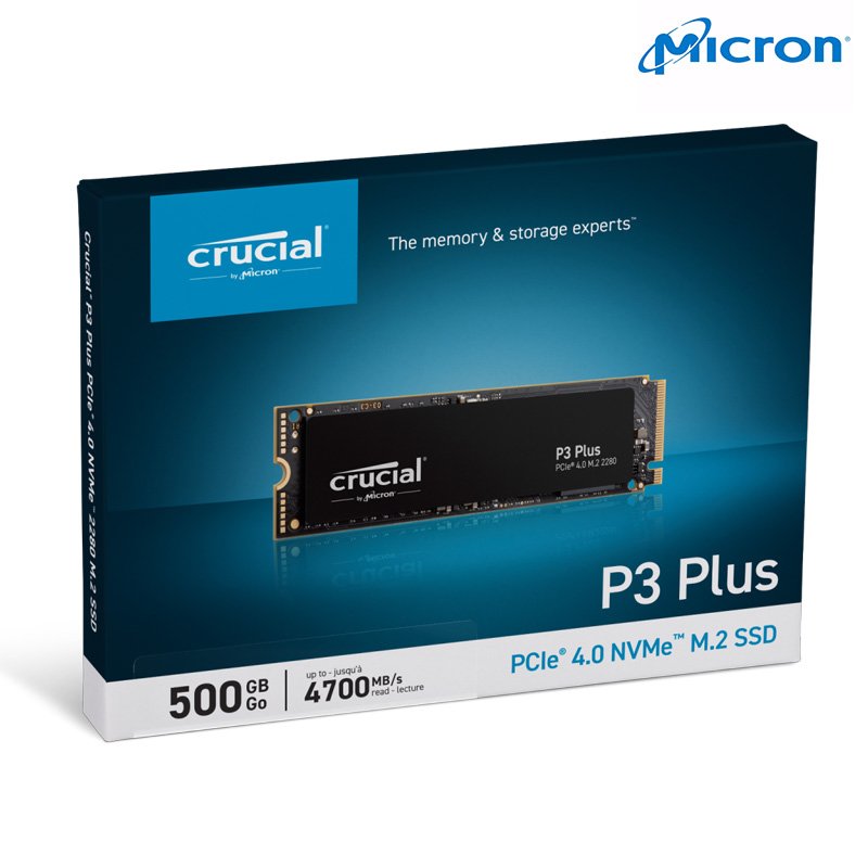 Micron 美光 Crucial P3 Plus 500GB M.2 2280 PCIe Gen4 SSD 固態硬碟 /紐頓e世界