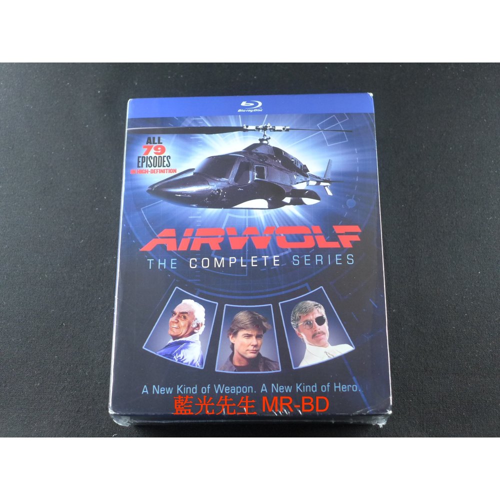 無中文字幕 [藍光先生BD] 飛狼 1-4 季 全79集 14碟套裝版 Airwolf