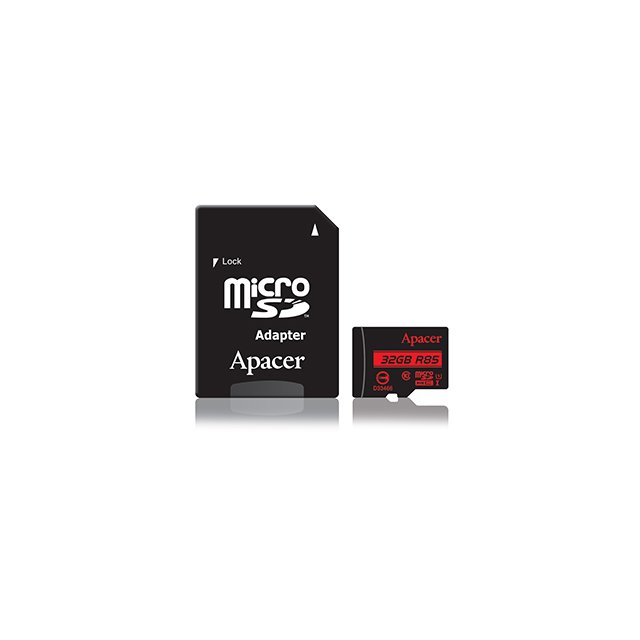 Apacer microSDHC UHS-I U1-32GB(讀85MB/s)含轉卡 記憶卡