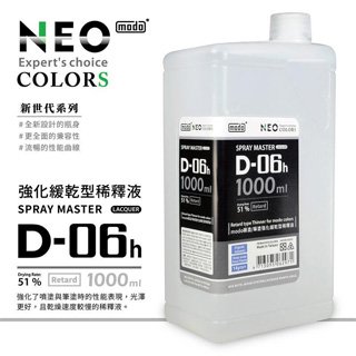 (秋葉原模型) modo D-06h 硝基漆噴塗/筆塗強化緩乾型稀釋液 1000ml