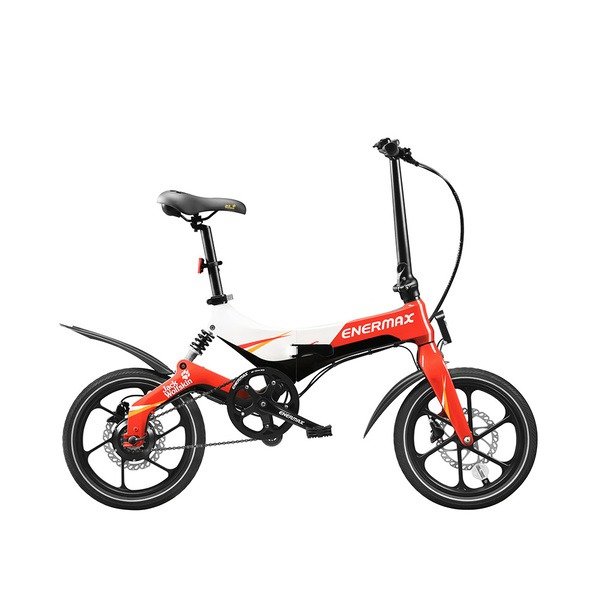 ENERMAX MaxWolf Hybrid 168 摺疊電動輔助自行車（時尚紅）