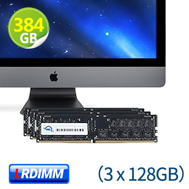 384GB (128GB x3) OWC Memory (288 Pin) 2666MHZ DDR4 LRDIMM PC4-21300 適用 iMac Pro 2017 型號