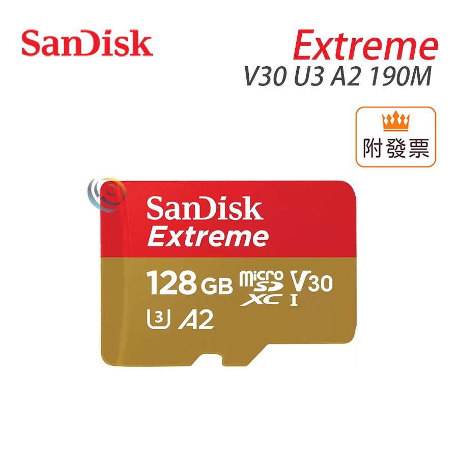 限量促銷 新款 SanDisk 128G Extreme 190M A2 V30 U3 microSDXC 記憶卡 小卡 SDSQXAA Switch