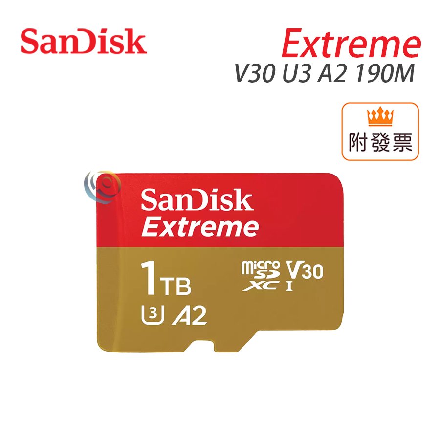 新款 SanDisk 1TB Extreme 190M A2 V30 U3 microSDXC 記憶卡 小卡 SDSQXAV Switch
