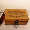 生活雜貨館☆VINTAGE秘密收藏盒 日記盒 信件盒 收納盒 帶鎖木盒 首飾盒 錢盒 鎖盒