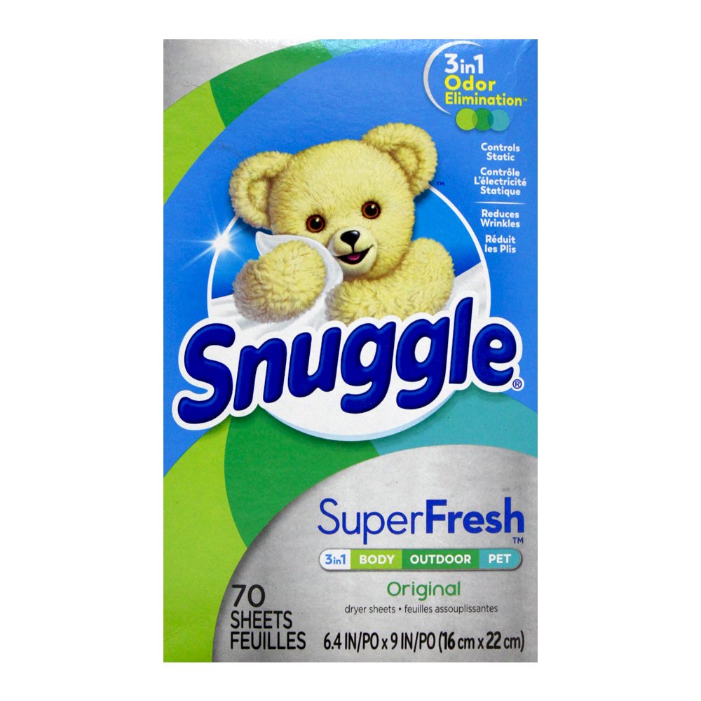 【易油網】SNUGGLE 熊寶貝 烘衣柔軟片 70片 藍色 超級香味 #46309