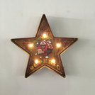 LOFT仿舊壁掛式5角星星造型標誌燈招牌 工業風趣味懷舊鐵製STAR燈牌 復古鐵皮星形足球籃球橄欖球棒球運動圖案LED燈