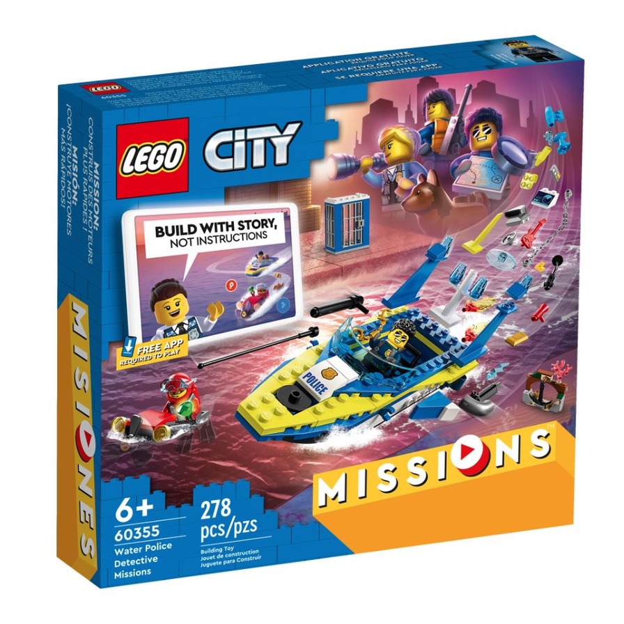 LEGO 60355 City 水上警察偵察任務 外盒28*26*5.5cm 278pcs