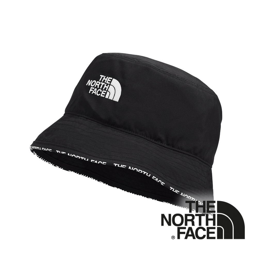 【THE NORTH FACE 美國】CYPRESS BUCKET 可摺收口袋漁夫帽 『黑』NF0A3VVK 戶外 登山 時尚 休閒 帽子 中性