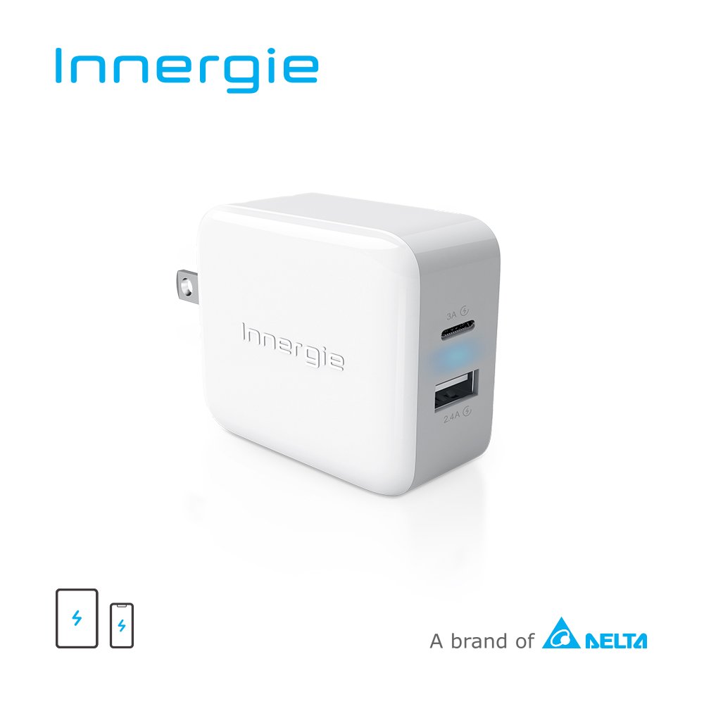Innergie 27M 27瓦雙孔 USB-C 極速充電器