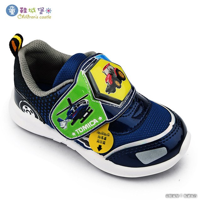 童鞋城堡- LED電燈 透氣運動鞋 Tomica多美汽車 TM7782-藍