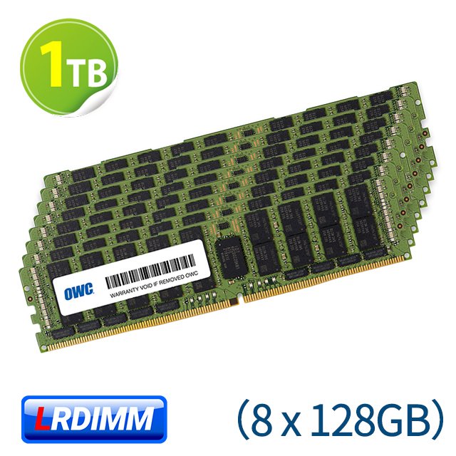 1TB (128GB x8) LRDIMM Memory PC4-23400 DDR4 ECC-REG 2933MHz 適用 Mac Pro 2019~2020