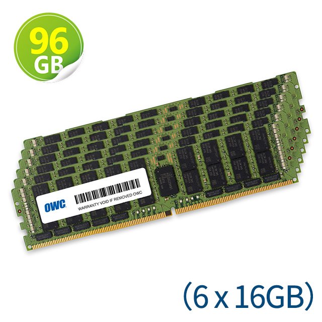 96GB (16GB x6) RDIMM Memory PC-21300 DDR4 ECC-REG 2666MHz 適用於 Mac Pro 2019 &amp; 2020