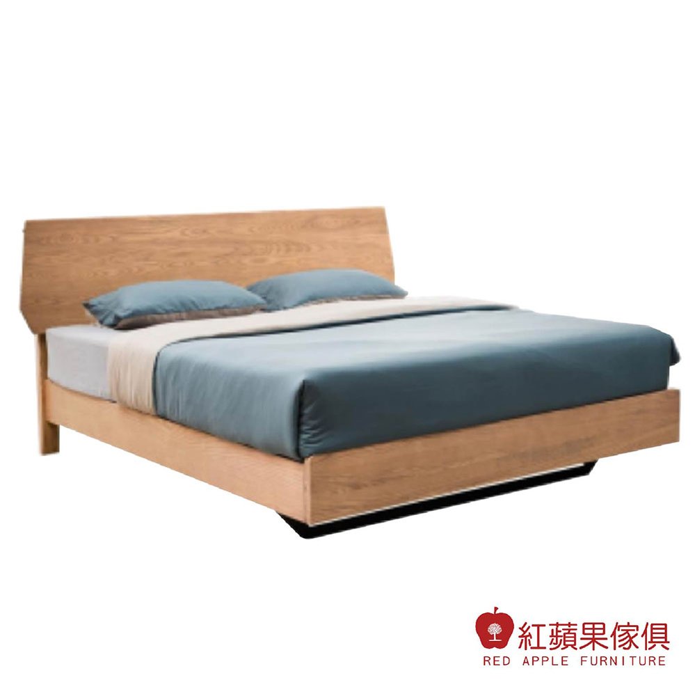 [紅蘋果傢俱] 實木家具 MS-K01床架 實木床 實木床架 五尺床 六尺床 日式床架 雙人床 侘寂風床架
