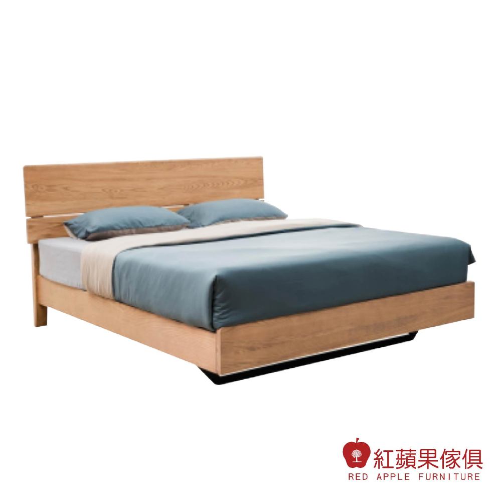 [紅蘋果傢俱] 實木家具 MS-K02床架 實木床 實木床架 五尺床 六尺床 日式床架 雙人床 侘寂風床架
