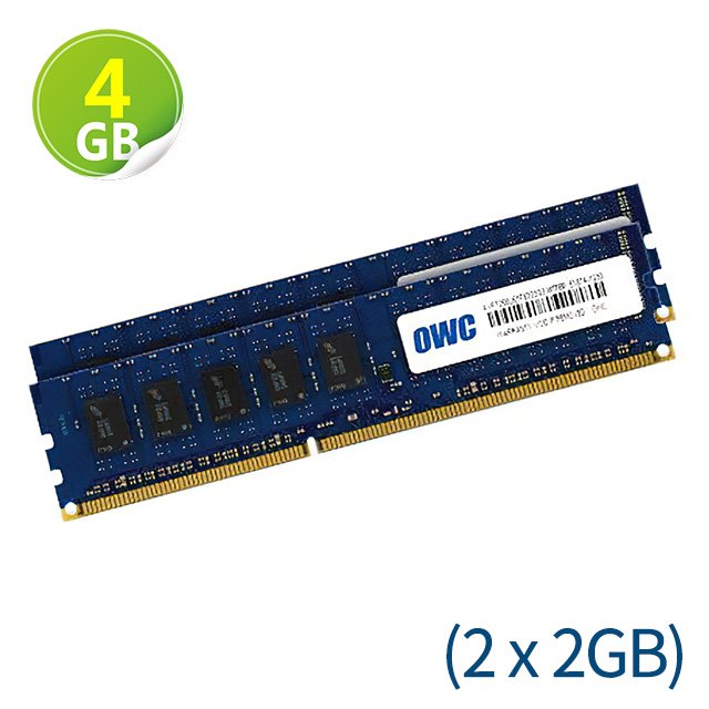 4GB (2GB x2) OWC Memory PC3-10600 DDR3 ECC 1333MHz Mac Pro 2009-2012 升級方案