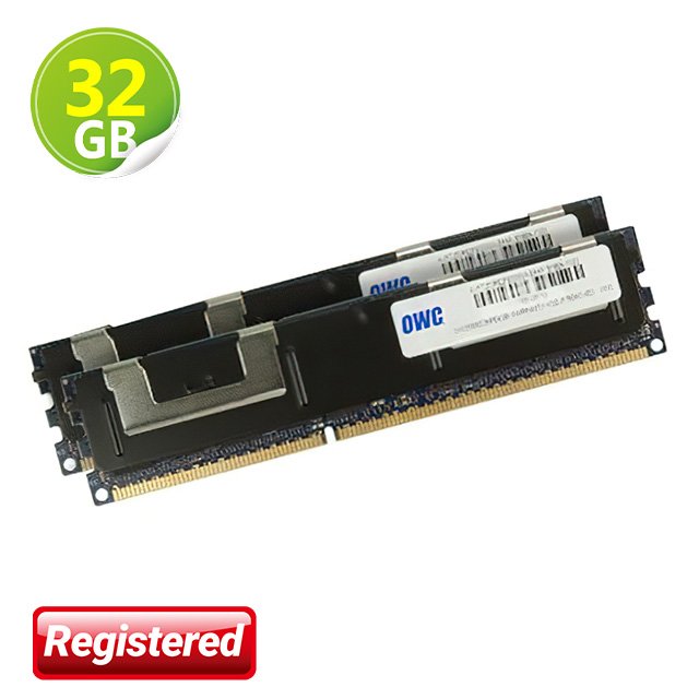 32GB (16GB x2) OWC Memory PC3-8500 DDR3 ECC-REG 1066MHz Mac Pro