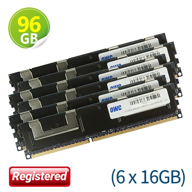 96GB (16GB x6) OWC Memory PC3-8500 DDR3 ECC-REG 1066MHz Mac Pro 2009年初~2010年中
