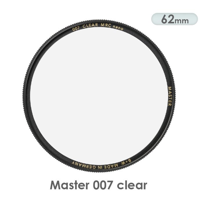 ◎相機專家◎ B+W Master 62mm 007 Clear MRC 純淨濾鏡超薄高硬度奈米 捷新公司