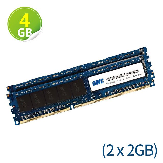 4GB (2GB x2) OWC Memory PC3-8500 DDR3 ECC 1066MHz Mac Pro 2009年初~2012年中