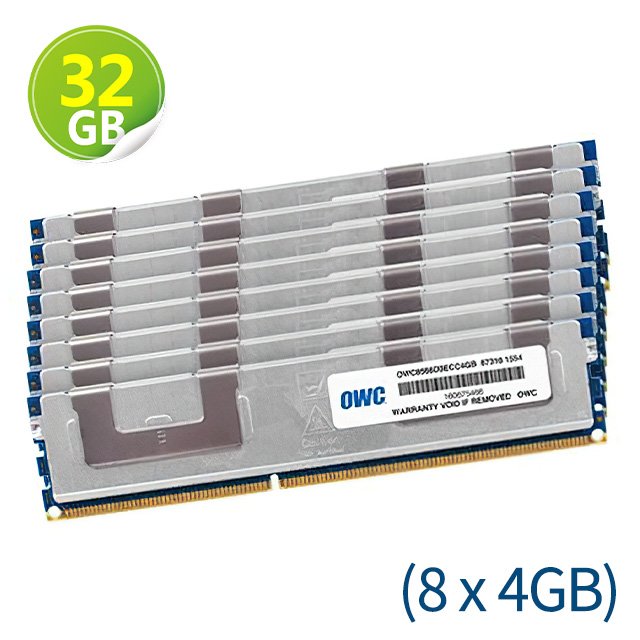 32GB (4GB x8) OWC Memory PC3-8500 DDR3 ECC 1066MHz Mac Pro 2009年初~2010年中