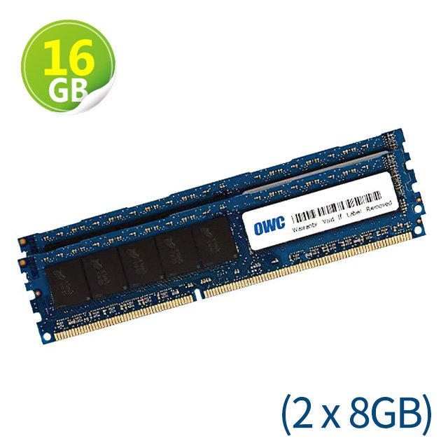 16GB (8GB x2) OWC Memory PC3-8500 DDR3 ECC 1066MHz Mac Pro 2009年初~2012年中