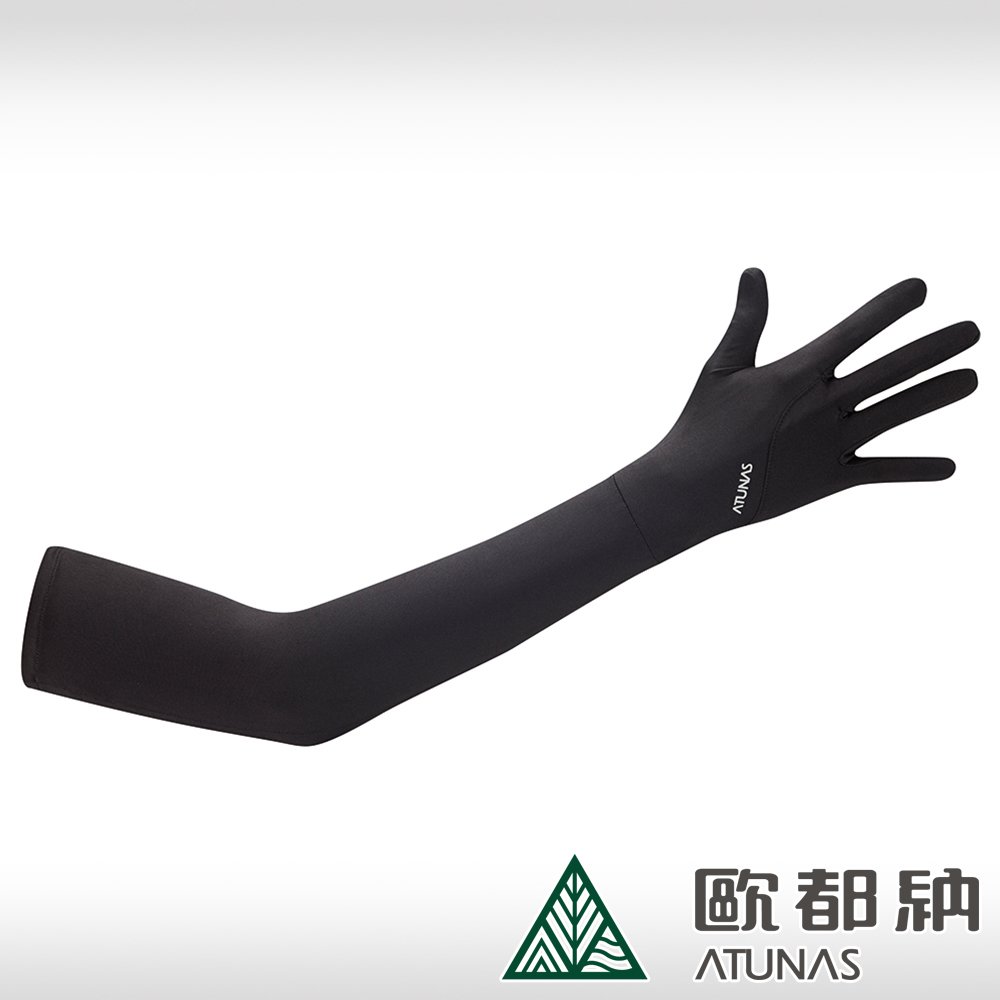 (登山屋)ATUNAS歐都納防曬冰涼長袖手套/機車手套/袖套(A1AGCC02N黑)