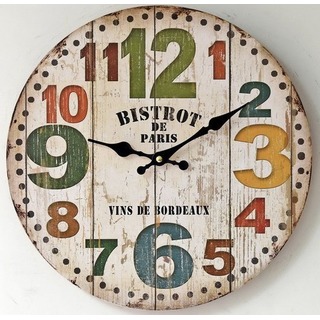多款可選 歐式鄉村風時鐘 掛鐘 巴黎小酒館 玩色馬卡龍COLOR 時鐘 圓鐘 造型鐘 咖啡廳酒吧擺飾鐘 掛飾鐘 牆飾鐘(430元)