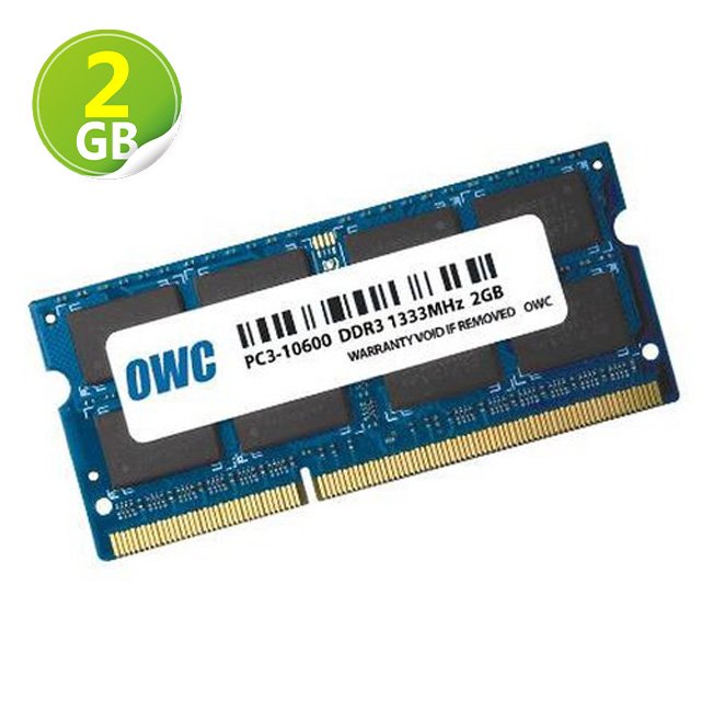 2GB OWC Memory 1333MHz DDR3 SO-DIMM PC10600 204Pin Mac 電腦升級解決方案