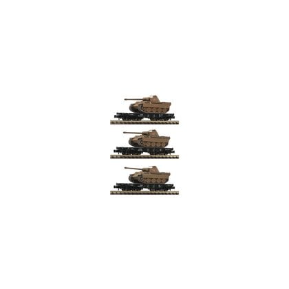 MJ 預購中 Fleischmann 845606 N規 DRG II SSY 豹式坦克與板車.3輛組