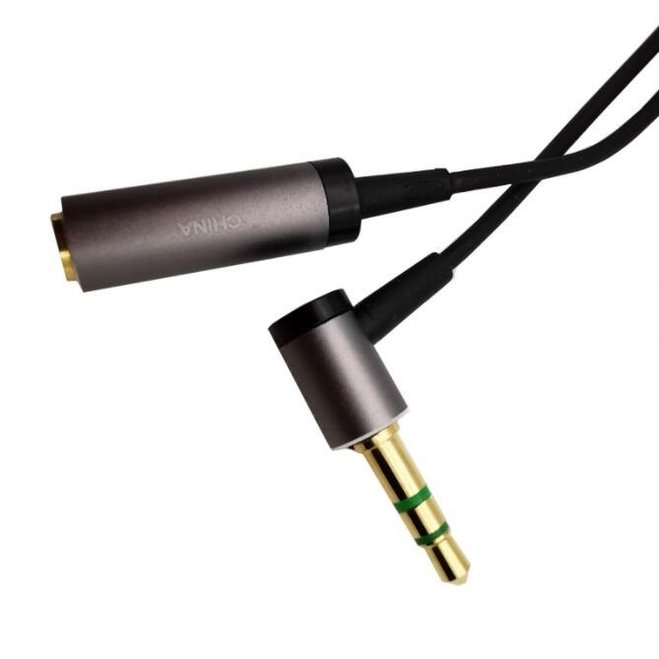 【世明國際】金屬外殼3.5mm耳機延長線3.5mm公對母彎頭耳機加長音頻 音源延長線