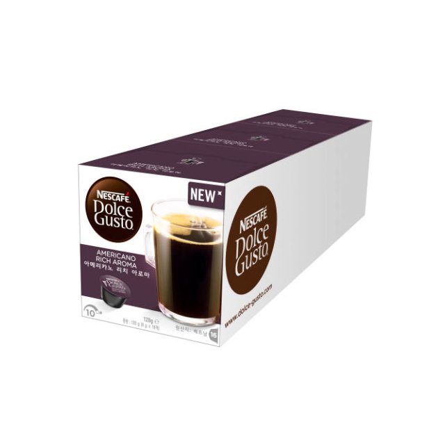 買5盒送1盒(隨機即期品) 雀巢 咖啡 DOLCE GUSTO 美式經典濃郁咖啡膠囊 (一條三盒入) 料號 12371077
