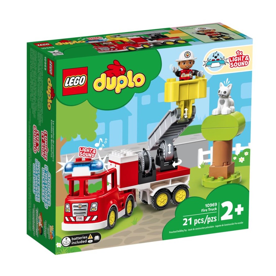 LEGO 樂高 10969 Duplo 消防站 外盒:28*26*9.5cm 21pcs