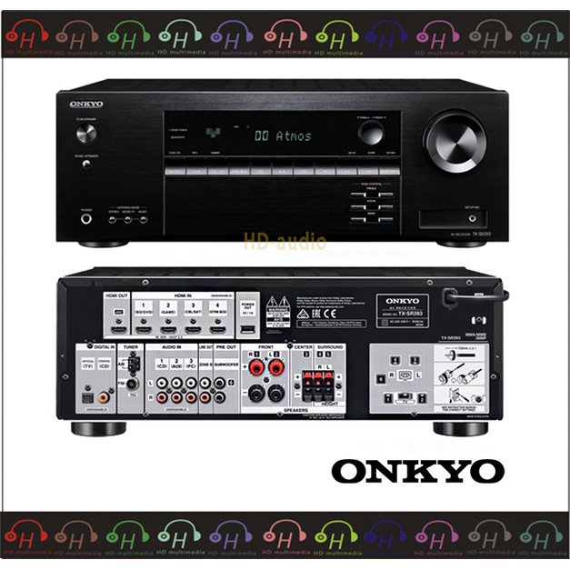 現貨熱銷推薦⚡弘達影音多媒體 ONKYO TX-SR393 杜比 4K 5.2聲道 環繞 擴大機