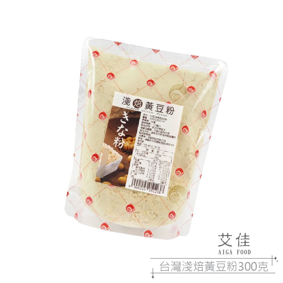 【艾佳】台灣淺焙黃豆粉300克