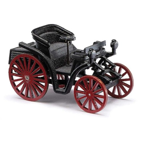 MJ 現貨Busch 59916 HO規 1893 Benz-Patent Motorwagen奔馳專利電機車, 紅黑色