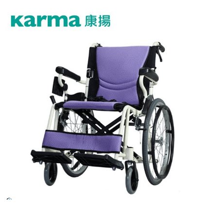 【輪椅輕便型 】康揚輪椅舒弧205中輪 贈置物袋