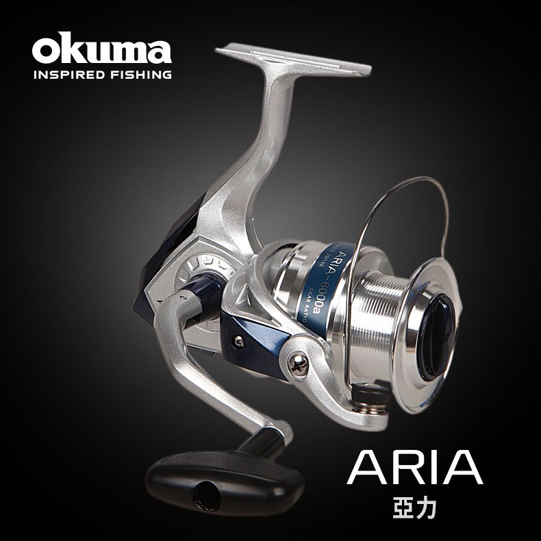 OKUMA-亞力Aria 白藍 紡車式捲線器 AR6000