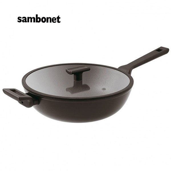 義大利Sambonet / Titan單柄炒鍋30cm (附蓋)