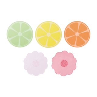 【CHL】小清新 水果花朵造型 半透明 耐冷耐熱 矽膠保鮮蓋 款式隨機出貨 圓形 花形
