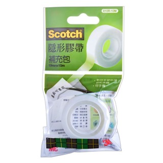 【CHL】3M Scotch 810R-10M 隱形膠帶補充包 隱形膠帶 透明膠帶 無痕膠帶 透明袋 19mmX10m