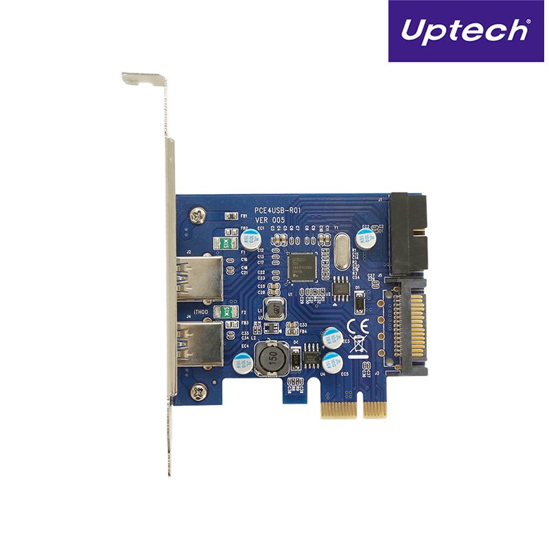 Uptech 登昌恆 UTB251 4-Port USB 3.0 擴充卡 附短檔板