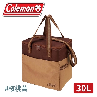 【Coleman 美國 30L 保冷袋《核桃黃》】CM-38944/軟式保冷袋/保冰保溫袋/行動冰桶/行動冰箱/野餐袋