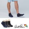 【Arnold Palmer 雨傘】刺繡LOGO吸震氣墊船形運動襪