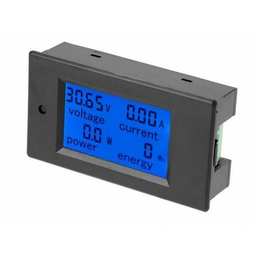 直流電壓電流功率表 20A直流功率計 LCD顯示DC電壓+電流+功率+電量錶 EM031