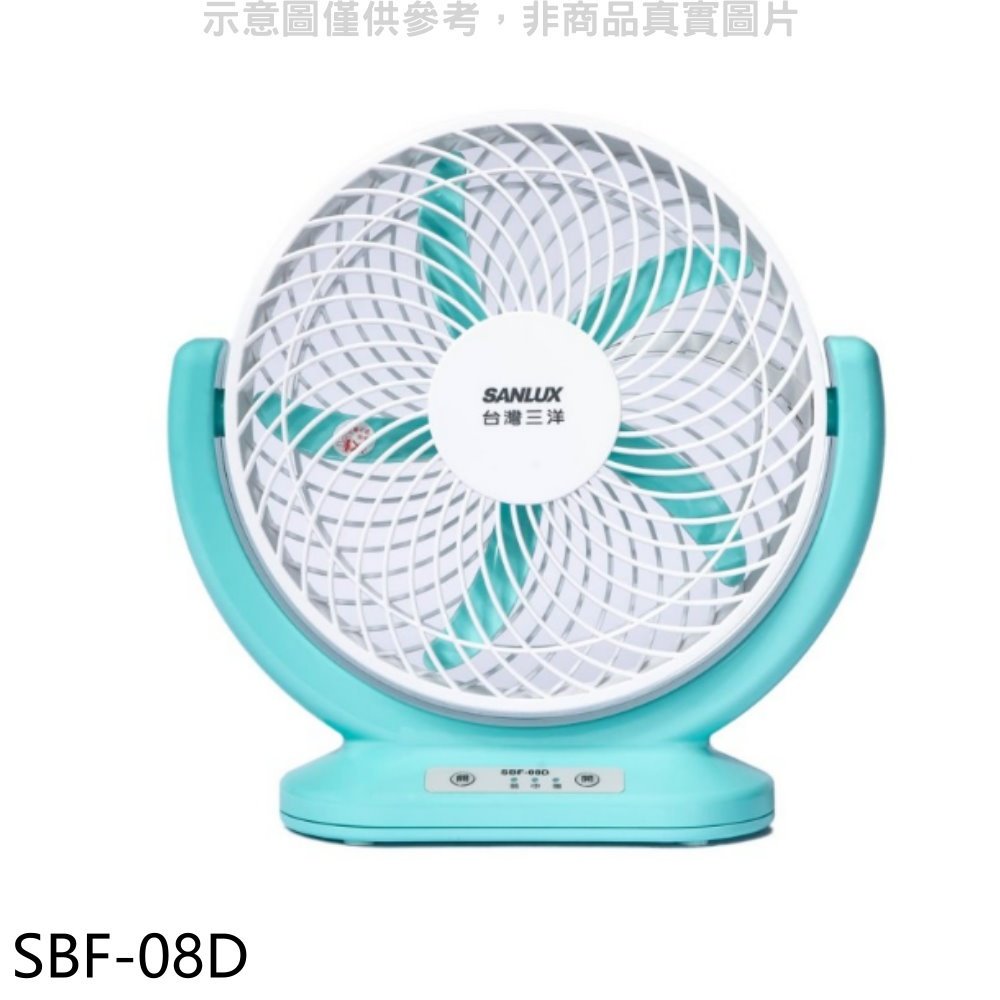 《可議價》SANLUX台灣三洋【SBF-08D】8吋USB攜帶型DC循環扇電風扇