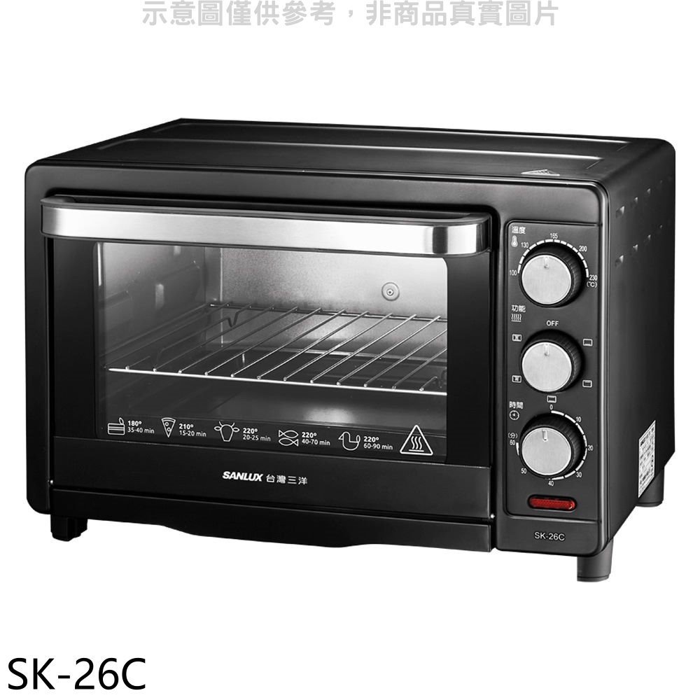 《可議價》SANLUX台灣三洋【SK-26C】26公升旋風電烤箱烤箱