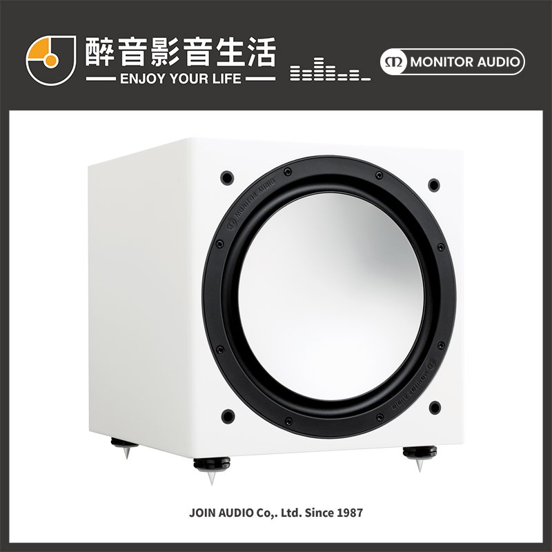【醉音影音生活】英國 Monitor Audio Silver W-12 6G (白色) 主動式超低音喇叭/重低音喇叭.台灣公司貨