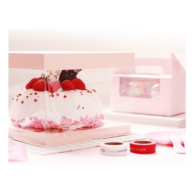 【CP06】6吋、透明蛋糕盒、生日蛋糕盒、單層總高16.3cm、多色可選