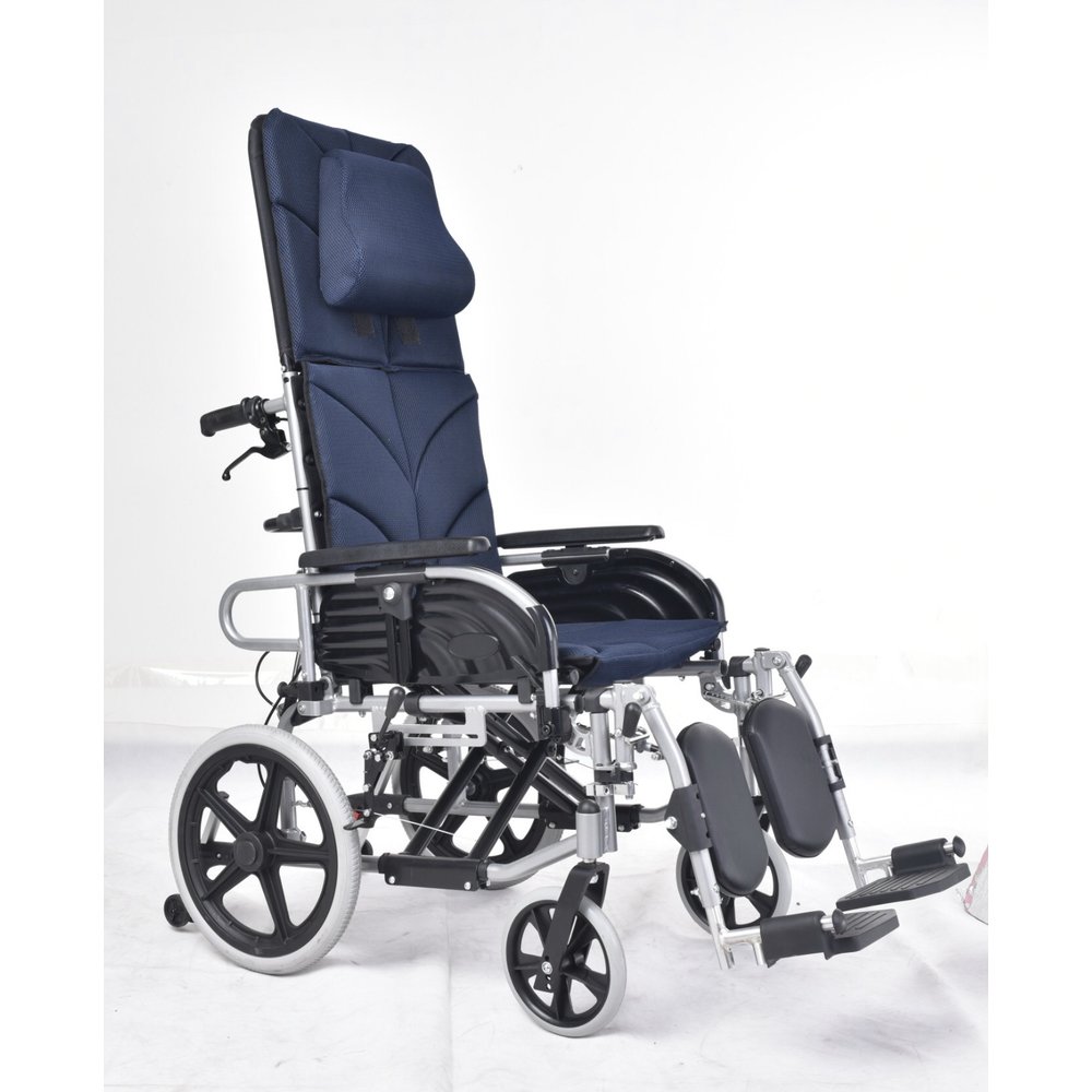 頤辰 鋁合金輪椅 YC-800 小輪 (輪椅B款附加A+B功能補助) 可拆掀扶手、可拆腳靠、仰躺功能